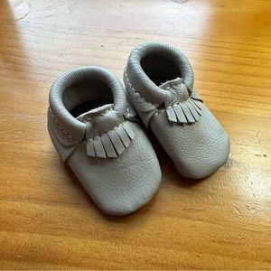 Freshly Picked Tan Baby Moccasins Size 0